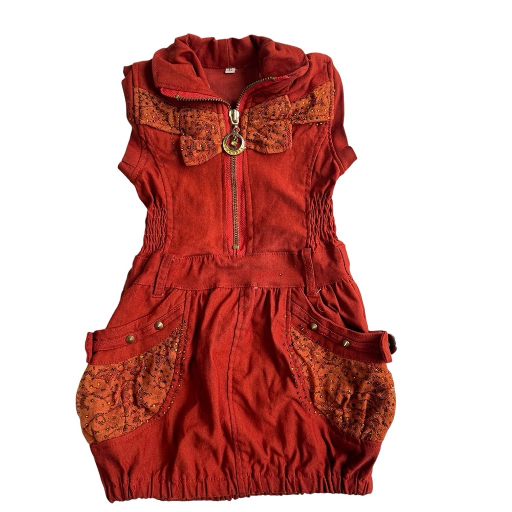 Baby Girls Unique Zip Up Dress